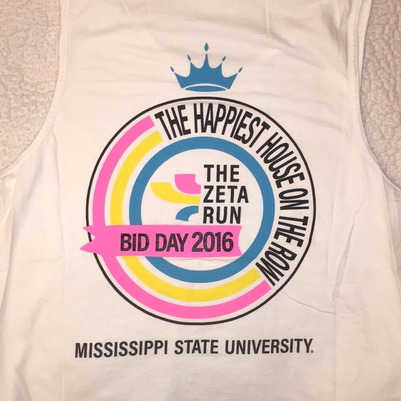 Mississippi State 2016 Zeta Bid Day tank - Picture 3 of 4